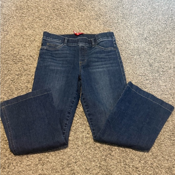 SPANX Blue Denim Jeans Size XL - Picture 1 of 5